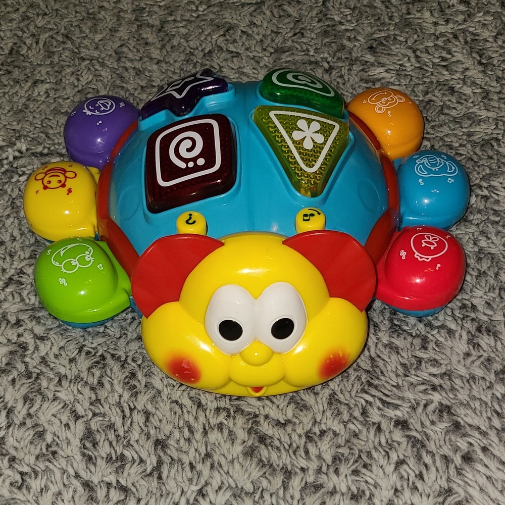 Bilingual English Spanish Bump & Go Turtle Light Up Musical Baby Learning Toy